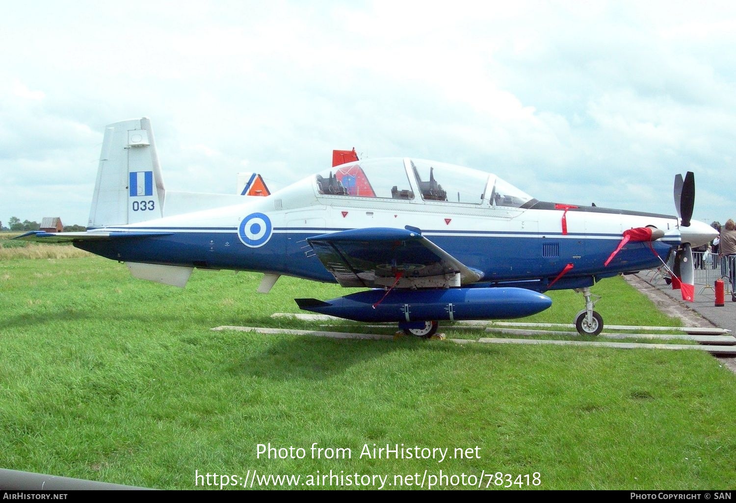 Aircraft Photo of 033 | Raytheon T-6A/NTA Texan II | Greece - Air Force | AirHistory.net #783418