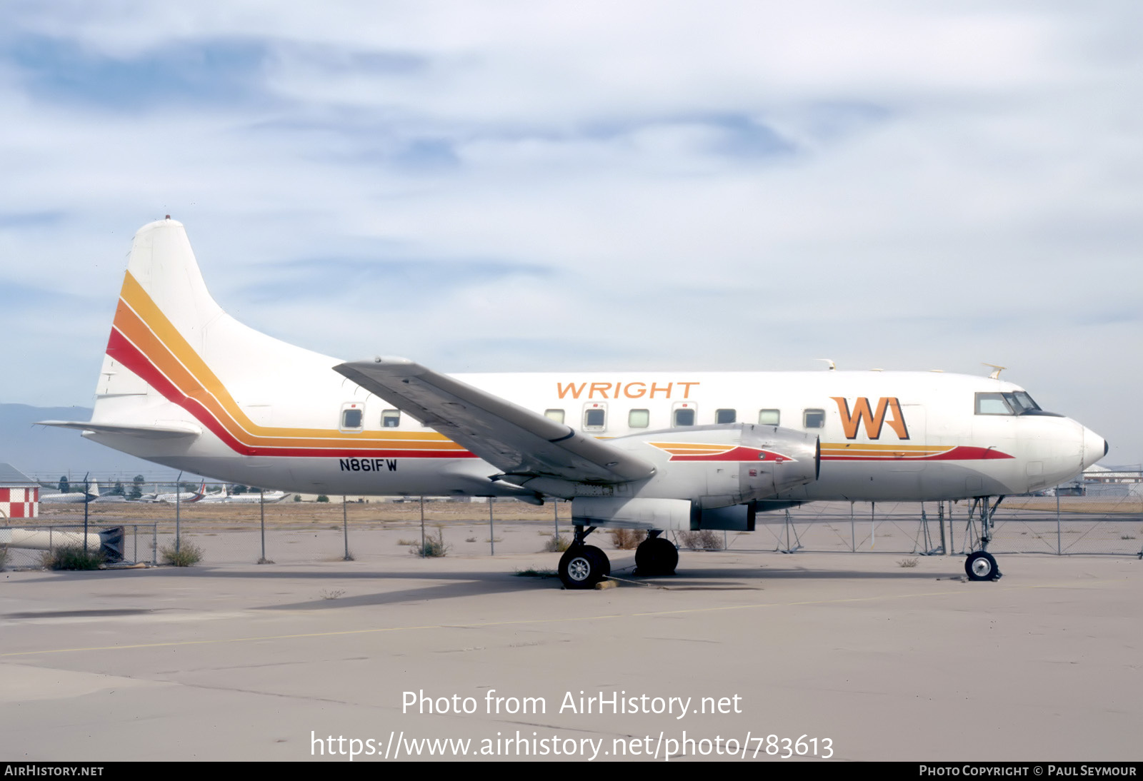 Aircraft Photo of N861FW | Convair 640 | Wright Air Lines | AirHistory.net #783613