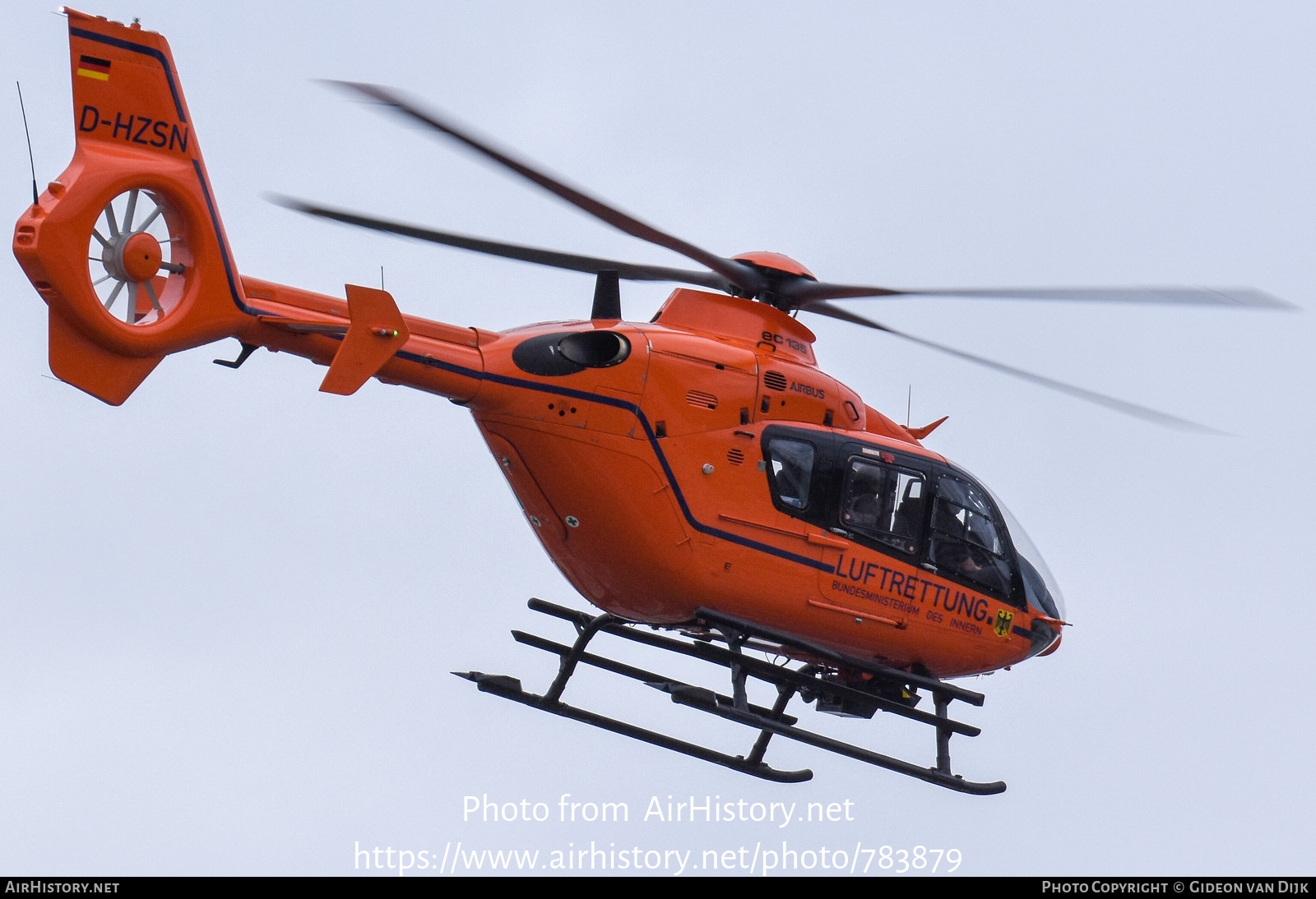 Aircraft Photo of D-HZSN | Airbus Helicopters EC-135T-2+ | Luftrettung - Bundesministerium des Innern | AirHistory.net #783879