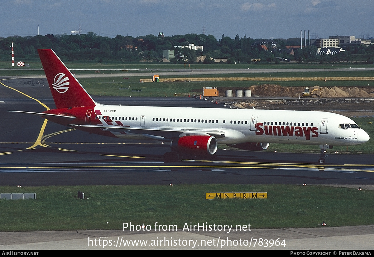 Aircraft Photo of SE-DSM | Boeing 757-23A | Sunways | AirHistory.net #783964