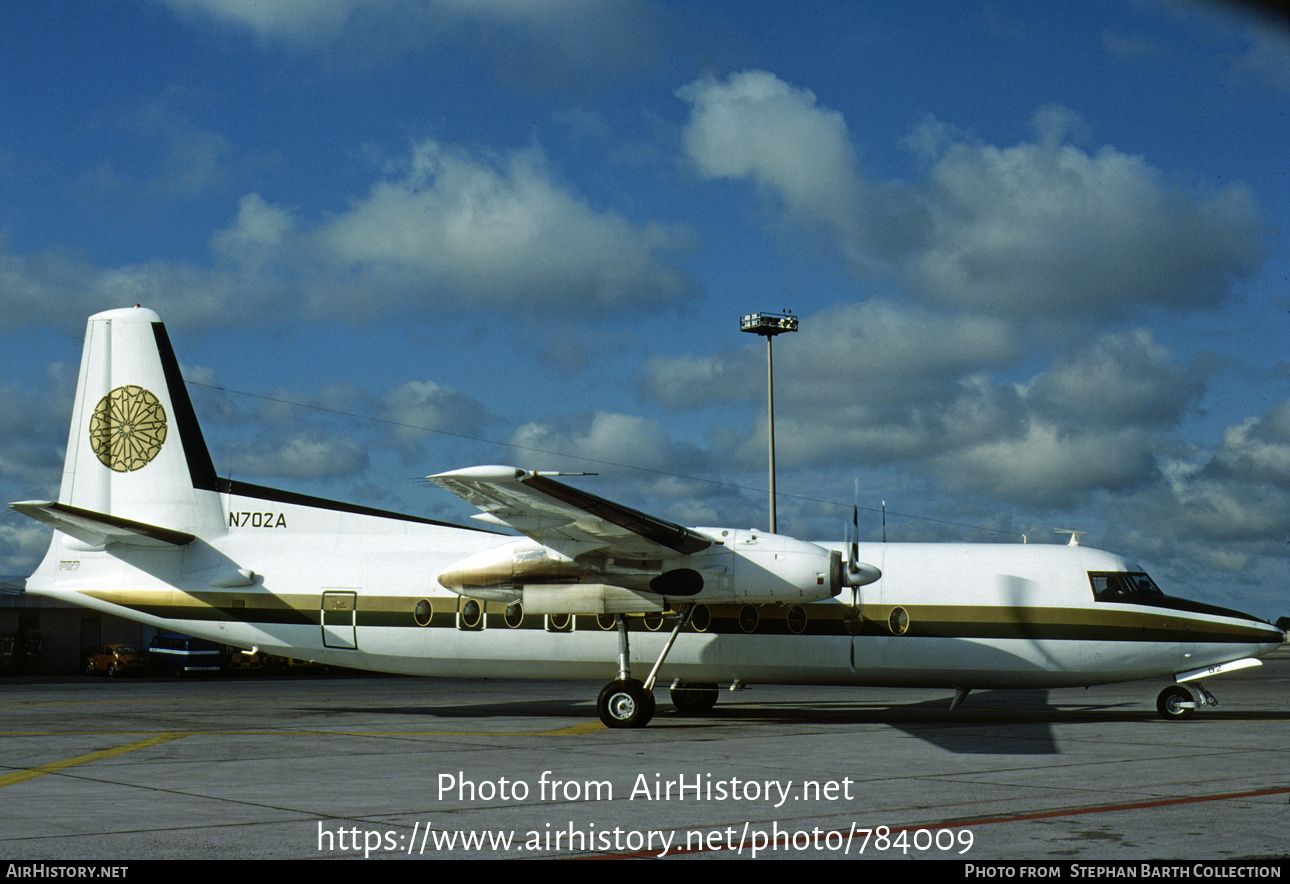 Aircraft Photo of N702A | Fokker F27-500C/RF Friendship | Aramco | AirHistory.net #784009