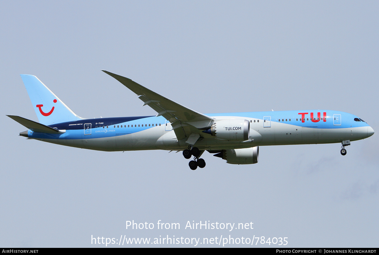 Aircraft Photo of G-TUIO | Boeing 787-9 Dreamliner | TUI | AirHistory.net #784035