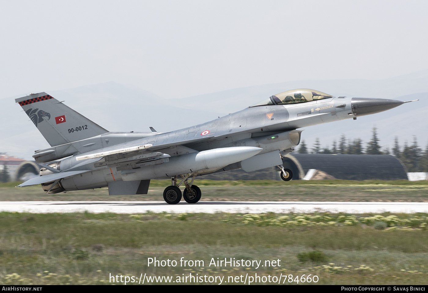 Aircraft Photo of 90-0012 | General Dynamics F-16CG Fighting Falcon | Turkey - Air Force | AirHistory.net #784660