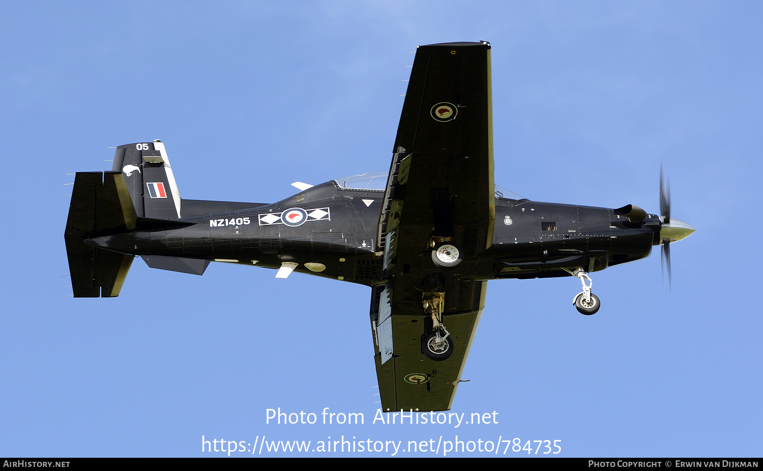 Aircraft Photo of NZ1405 | Beechcraft T-6C Texan II | New Zealand - Air Force | AirHistory.net #784735