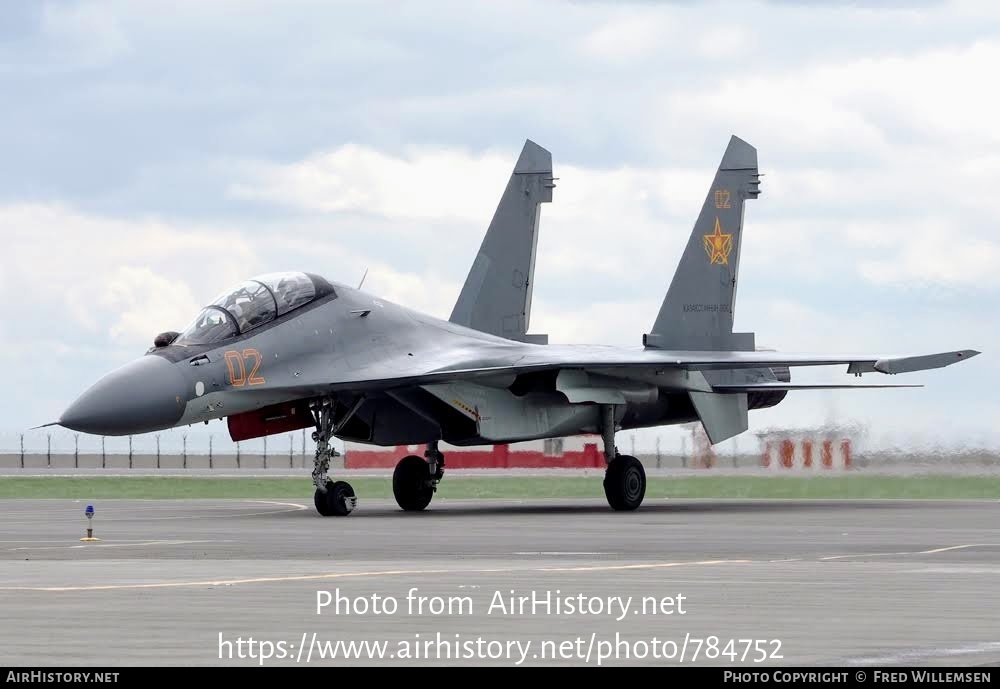 Aircraft Photo of 02 red | Sukhoi Su-30SM | Kazakhstan - Air Force | AirHistory.net #784752