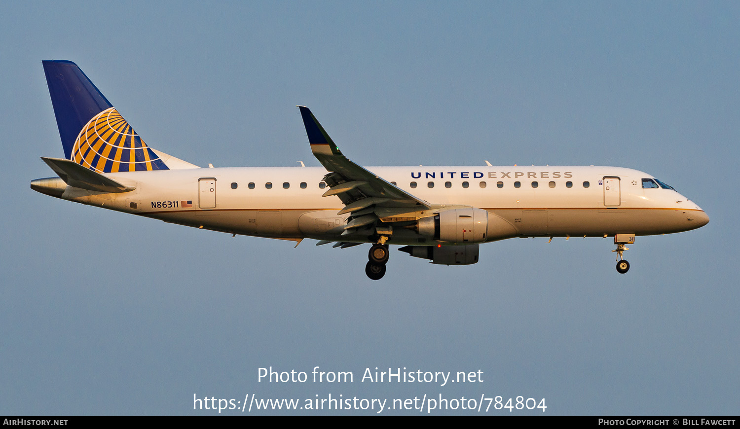 Aircraft Photo of N86311 | Embraer 175LR (ERJ-170-200LR) | United Express | AirHistory.net #784804