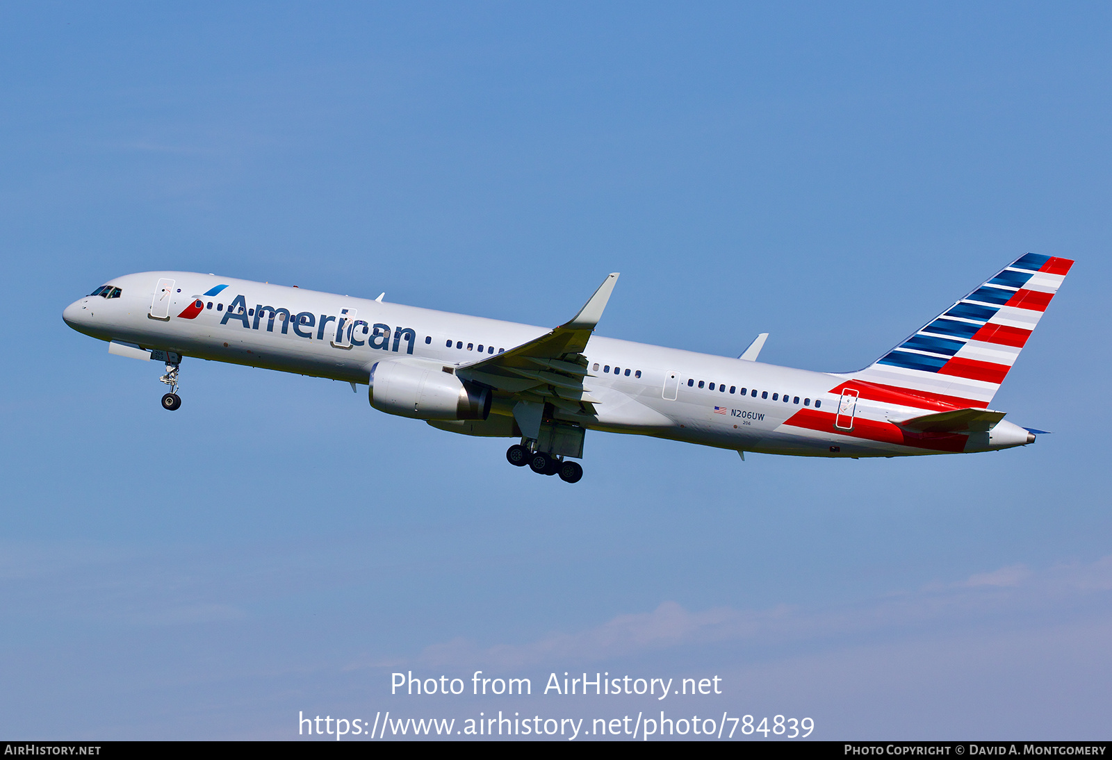 Aircraft Photo of N206UW | Boeing 757-2B7 | American Airlines | AirHistory.net #784839