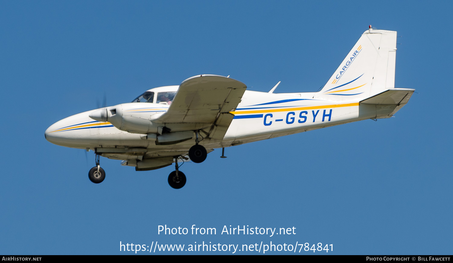 Aircraft Photo of C-GSYH | Piper PA-23-250 Aztec | Cargair | AirHistory.net #784841