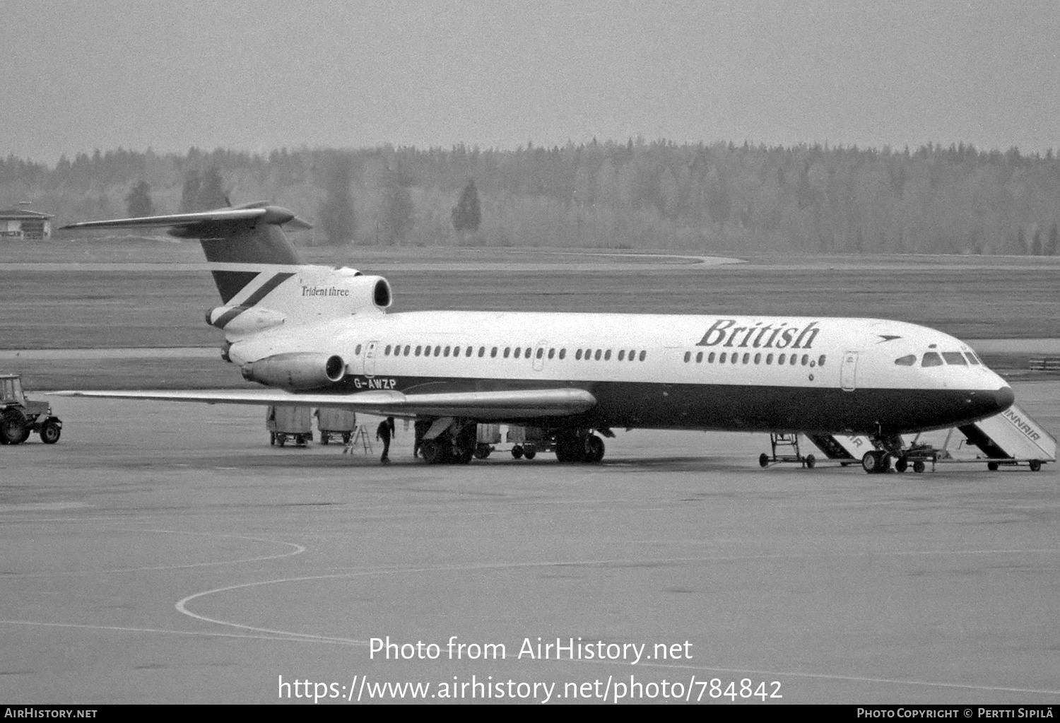 Aircraft Photo of G-AWZP | Hawker Siddeley HS-121 Trident 3B | British Airways | AirHistory.net #784842