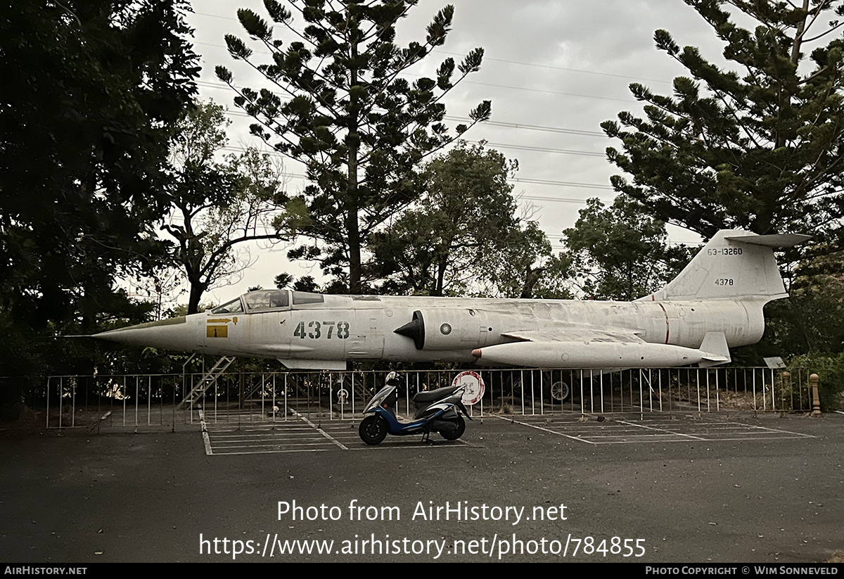 Aircraft Photo of 4378 / 63-13260 | Lockheed F-104G Starfighter | Taiwan - Air Force | AirHistory.net #784855