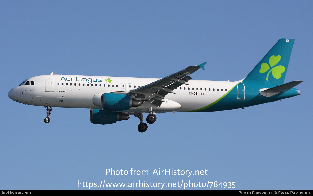 Aircraft Photo of EI-DEI | Airbus A320-214 | Aer Lingus | AirHistory.net #784935