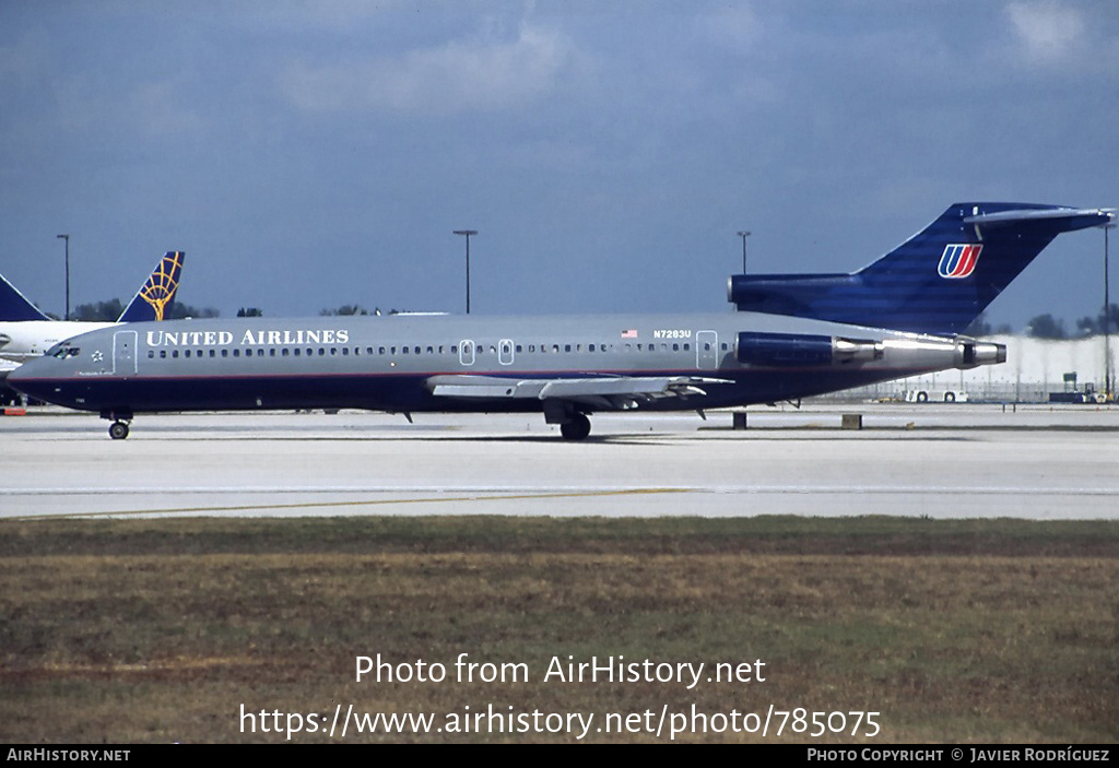 Aircraft Photo of N7283U | Boeing 727-222 | United Airlines | AirHistory.net #785075