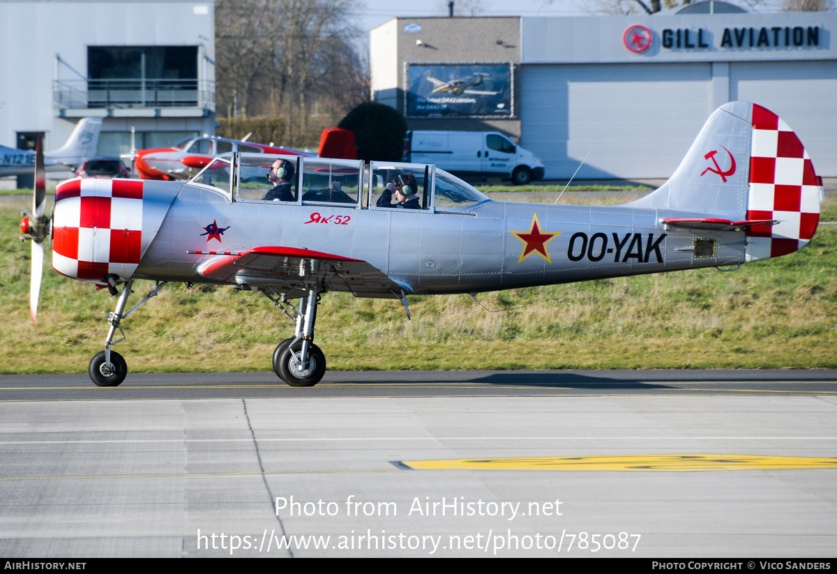 Aircraft Photo of OO-YAK | Yakovlev Yak-52 | Soviet Union - Air Force | AirHistory.net #785087