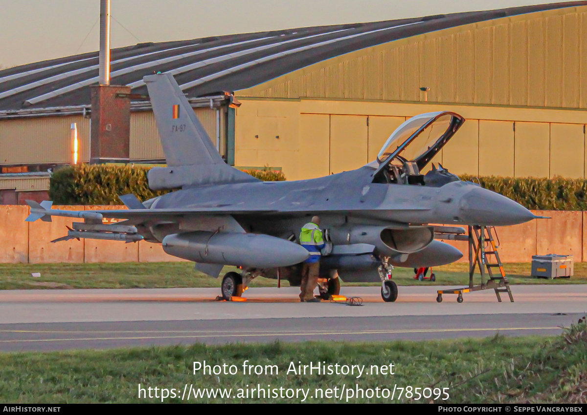 Aircraft Photo of FA97 | General Dynamics F-16AM Fighting Falcon | Belgium - Air Force | AirHistory.net #785095