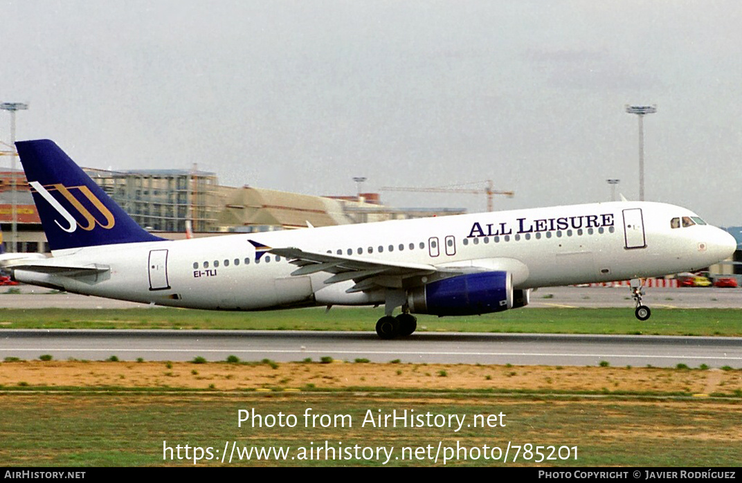 Aircraft Photo of EI-TLI | Airbus A320-231 | All Leisure Airways | AirHistory.net #785201