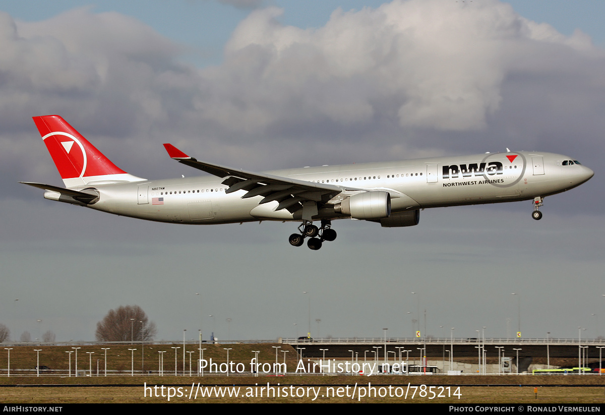 Aircraft Photo of N807NW | Airbus A330-323 | Northwest Airlines | AirHistory.net #785214