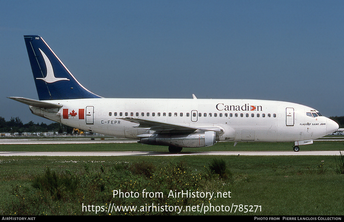 Aircraft Photo of C-FEPR | Boeing 737-2E1 | Canadian Airlines | AirHistory.net #785271