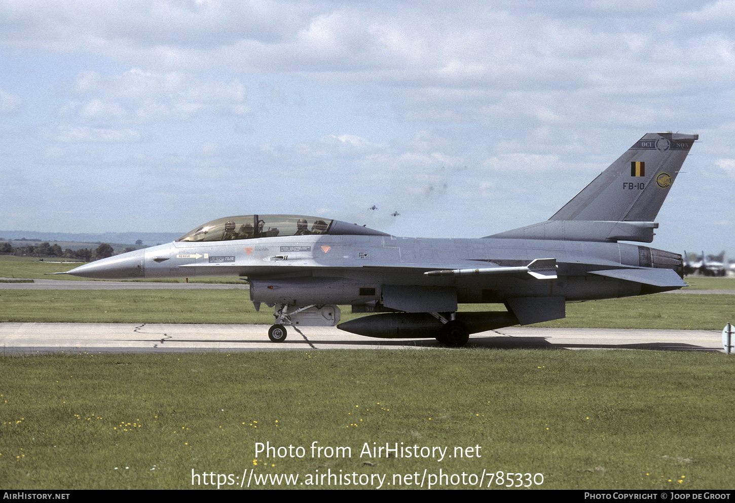 Aircraft Photo of FB-10 | General Dynamics F-16B Fighting Falcon | Belgium - Air Force | AirHistory.net #785330