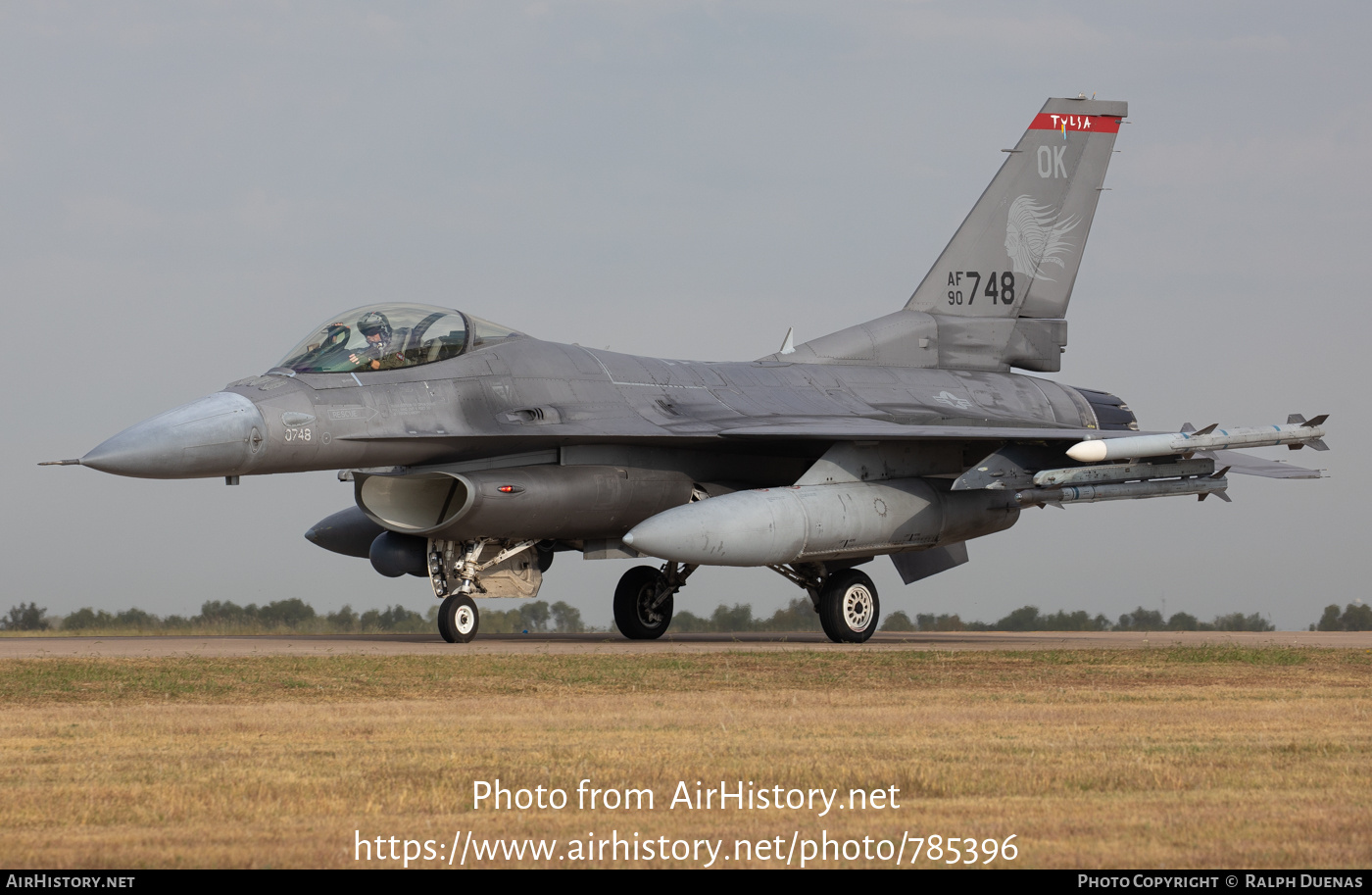 Aircraft Photo of 90-0748 / AF90-748 | General Dynamics F-16CM Fighting Falcon | USA - Air Force | AirHistory.net #785396