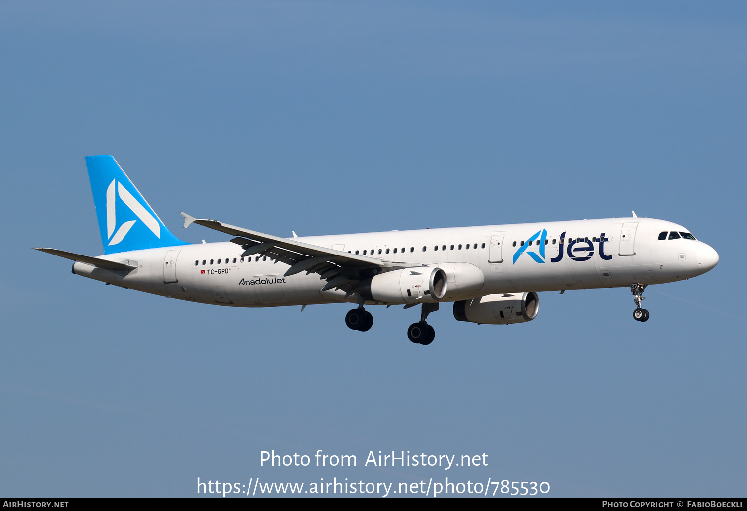 Aircraft Photo of TC-GPD | Airbus A321-231 | AJet - AnadoluJet | AirHistory.net #785530