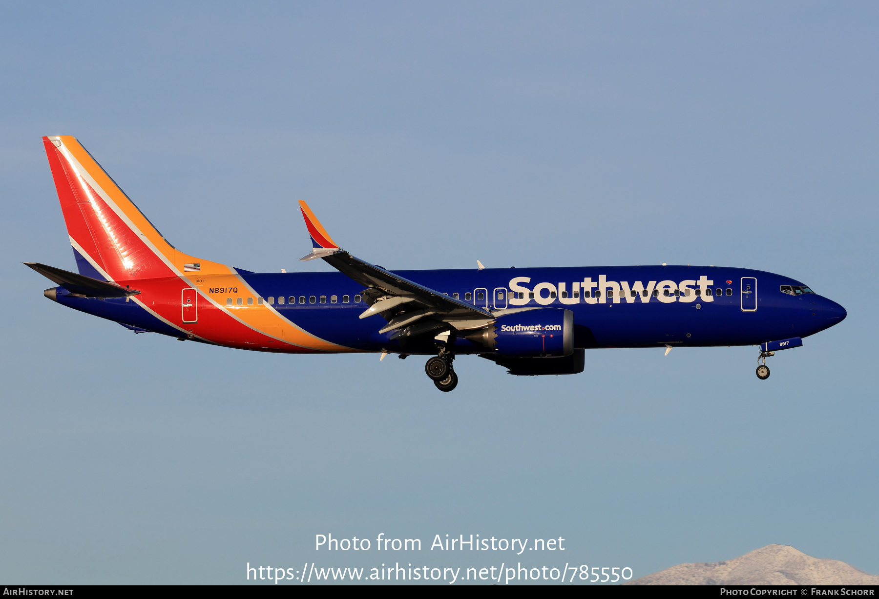 Aircraft Photo of N8917Q | Boeing 737-8 Max 8 | Southwest Airlines | AirHistory.net #785550