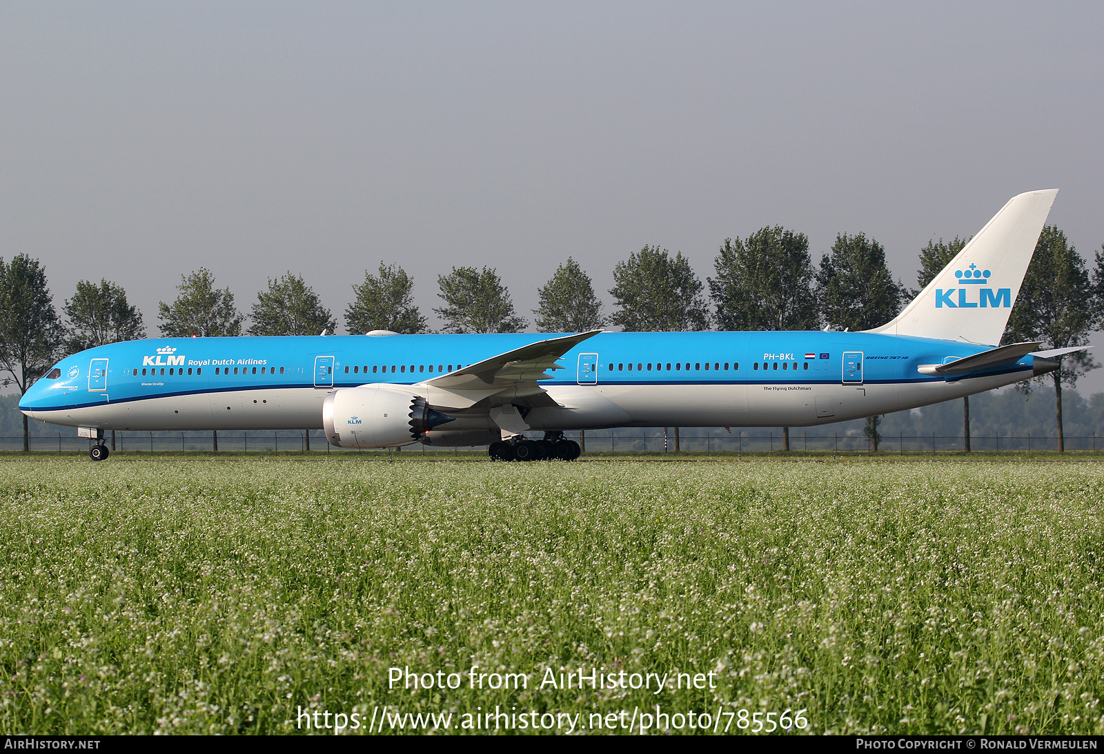 Aircraft Photo of PH-BKL | Boeing 787-10 Dreamliner | KLM - Royal Dutch Airlines | AirHistory.net #785566