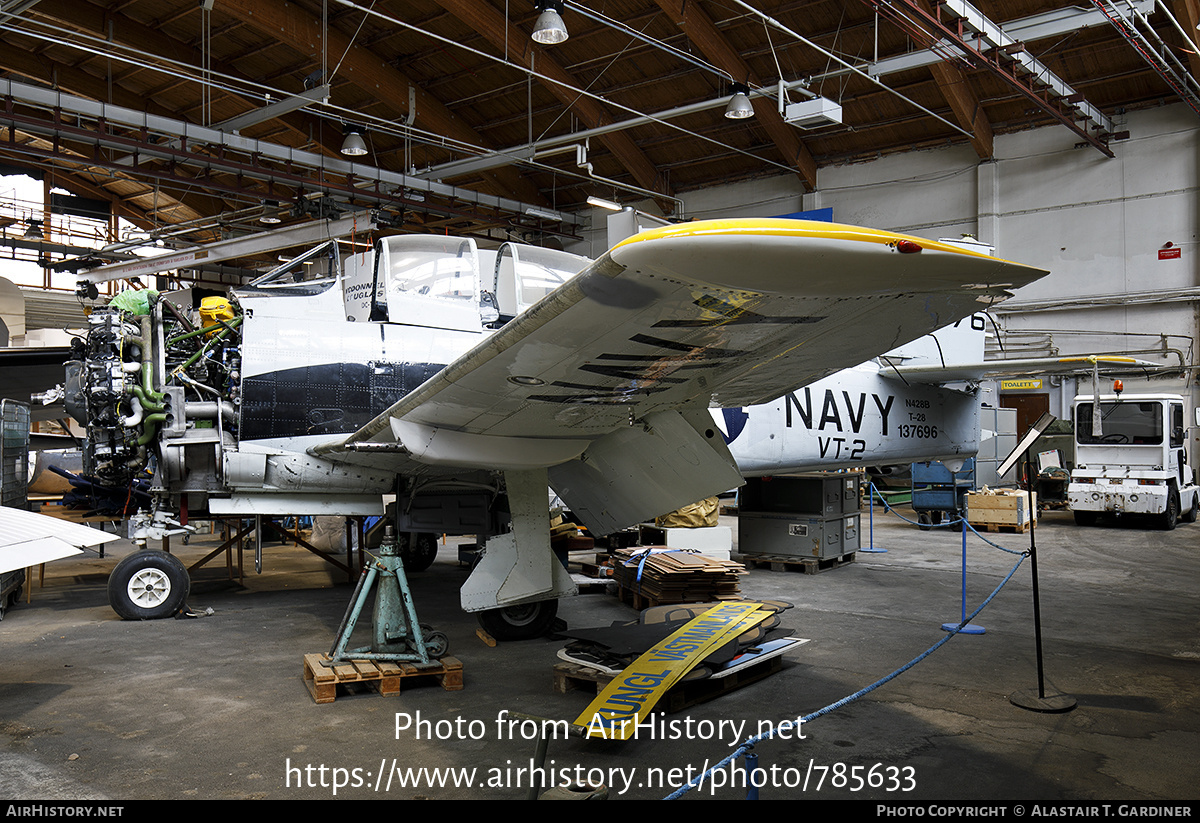 Aircraft Photo of N428B / 137696 | North American T-28B Trojan | USA - Navy | AirHistory.net #785633