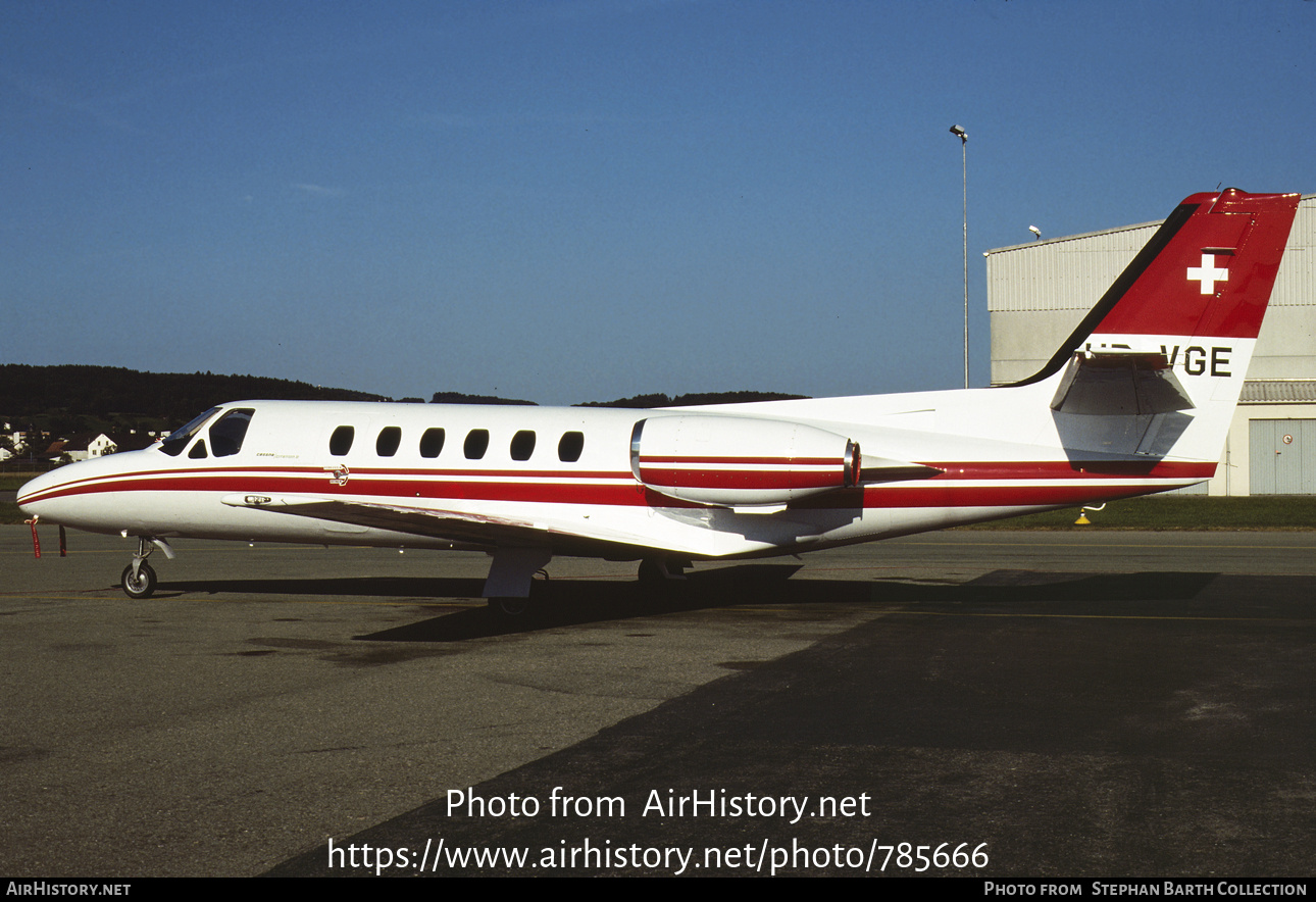 Aircraft Photo of HB-VGE | Cessna 551 Citation II/SP | AirHistory.net #785666