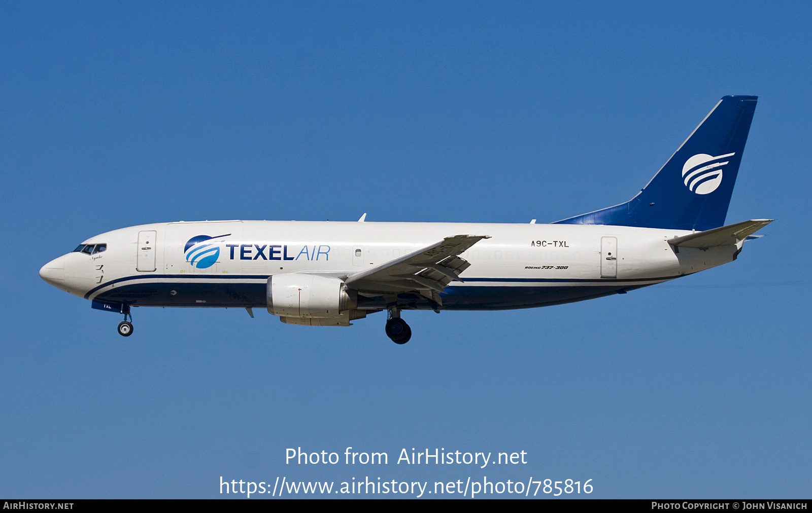 Aircraft Photo of A9C-TXL | Boeing 737-3Q8(SF) | Texel Air | AirHistory.net #785816