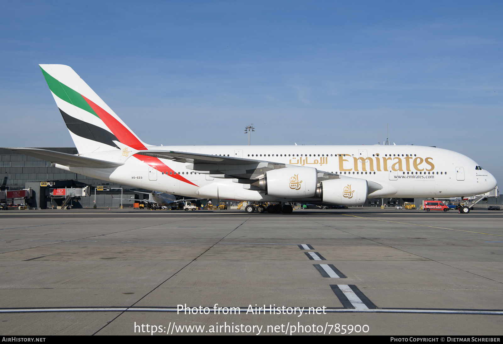 Aircraft Photo of A6-EEO | Airbus A380-861 | Emirates | AirHistory.net #785900