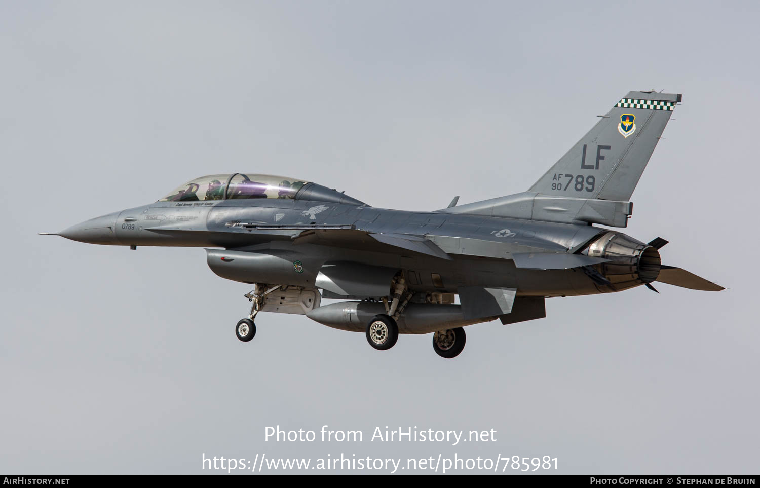 Aircraft Photo of 90-0789 / AF90-789 | Lockheed Martin F-16D Fighting Falcon | USA - Air Force | AirHistory.net #785981