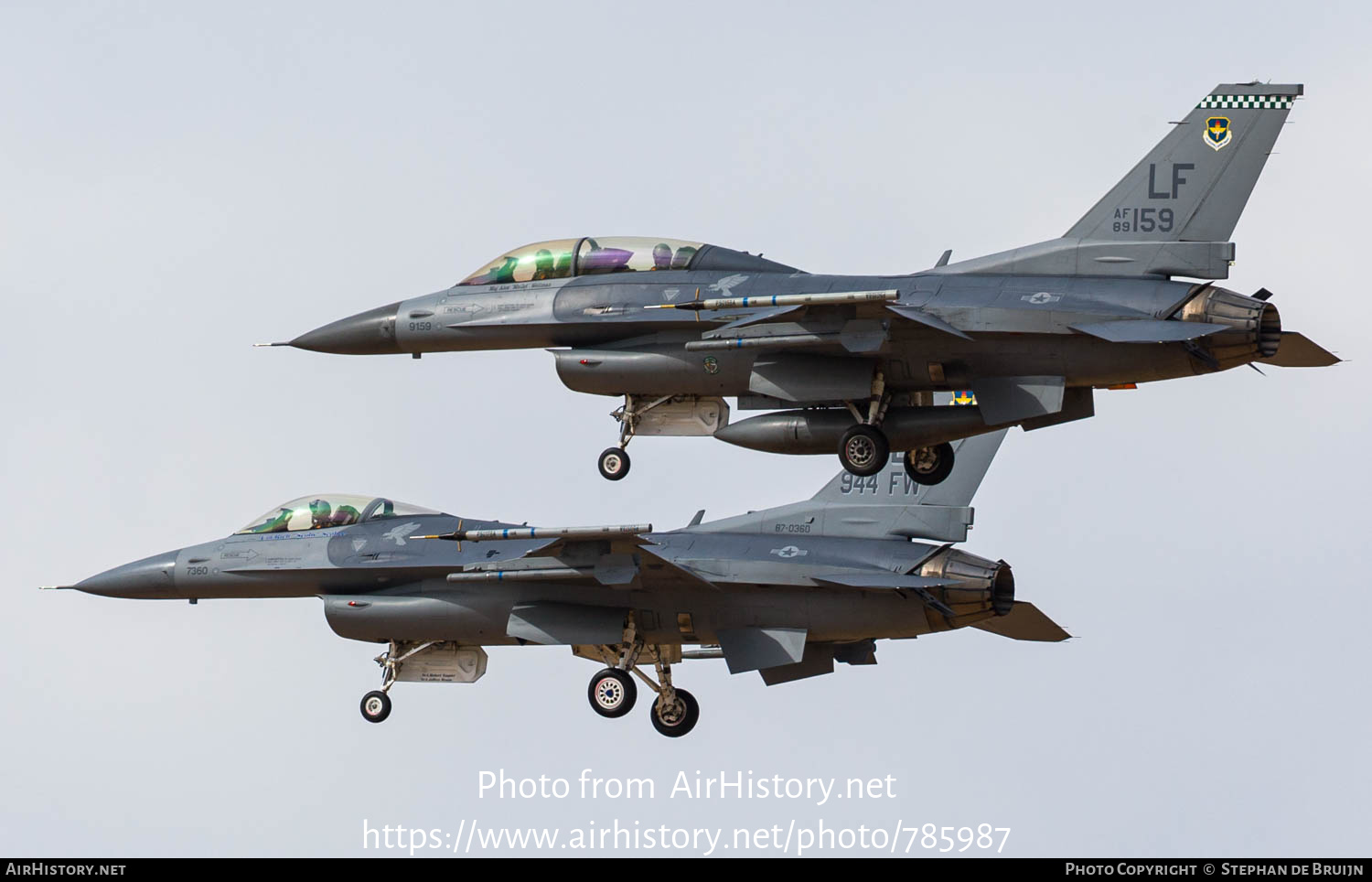 Aircraft Photo of 89-2159 / AF89-159 | General Dynamics F-16D Fighting Falcon | USA - Air Force | AirHistory.net #785987