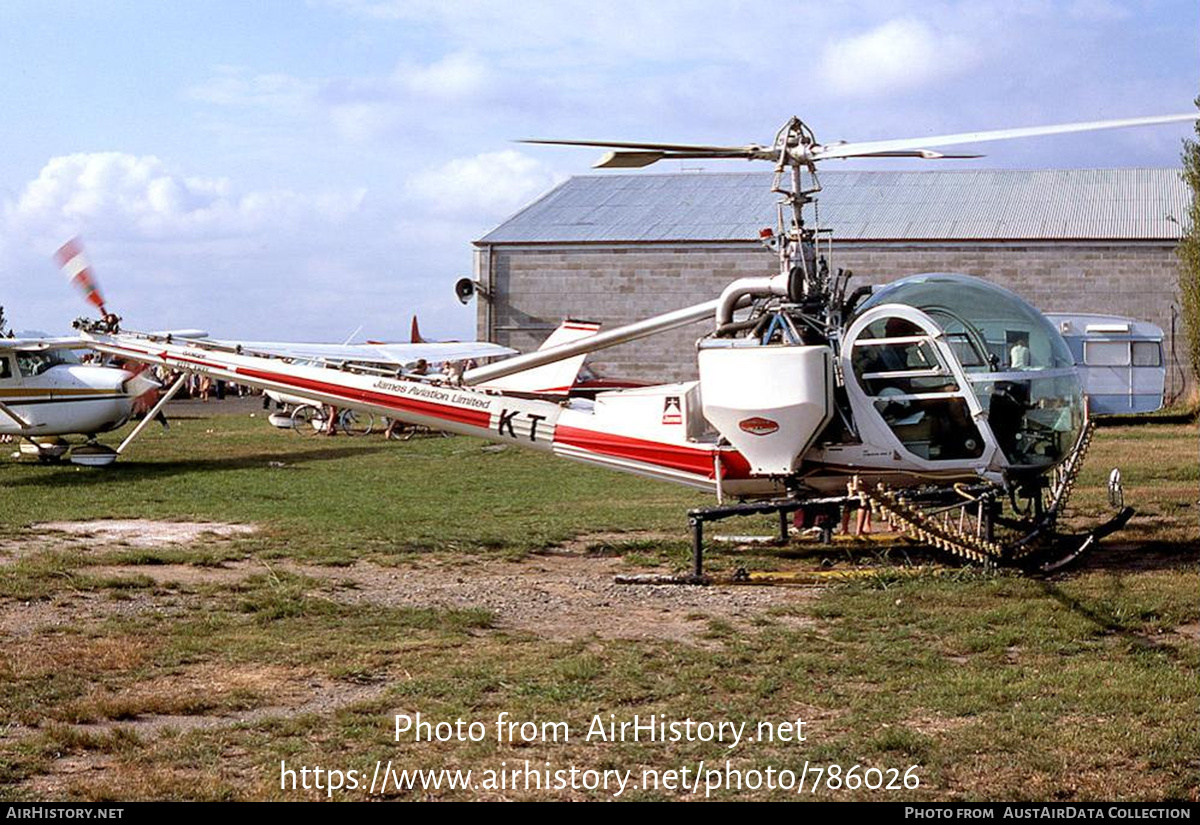 Aircraft Photo of ZK-HKT / KT | Hiller UH-12E | James Aviation | AirHistory.net #786026