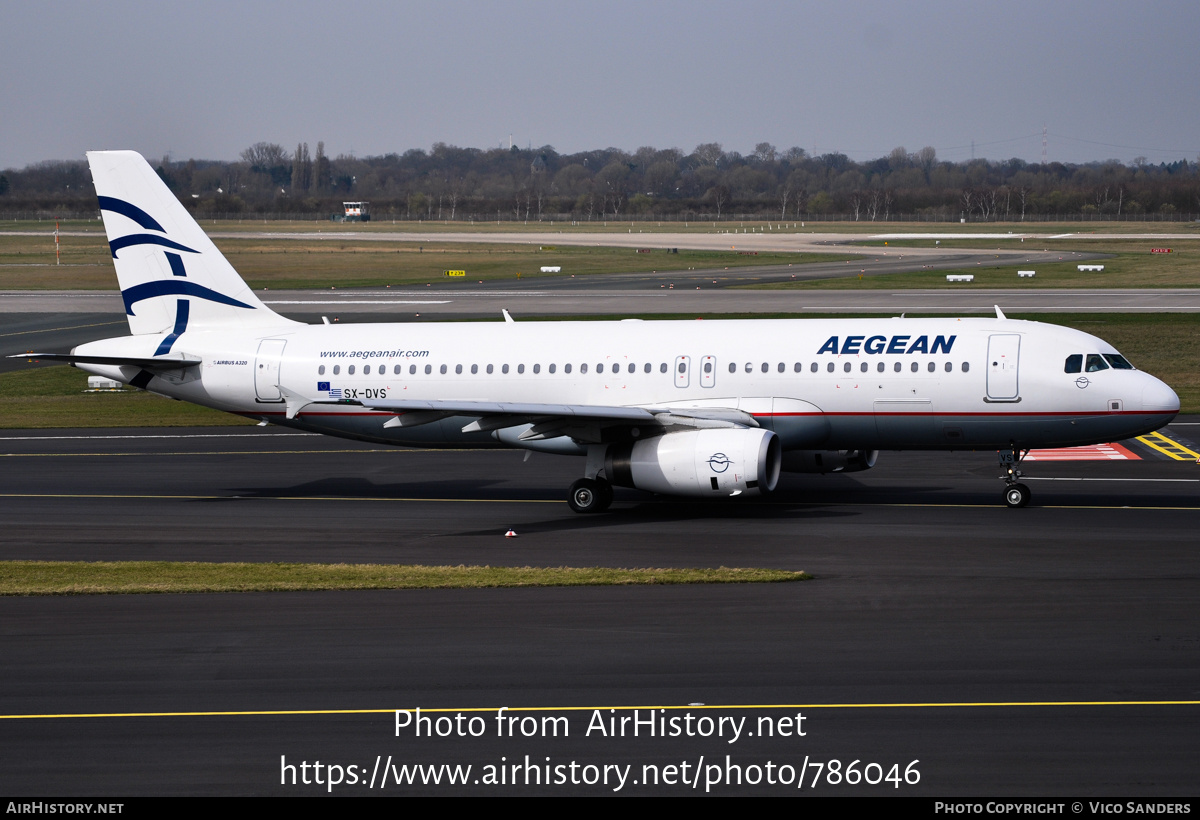 Aircraft Photo of SX-DVS | Airbus A320-232 | Aegean Airlines | AirHistory.net #786046