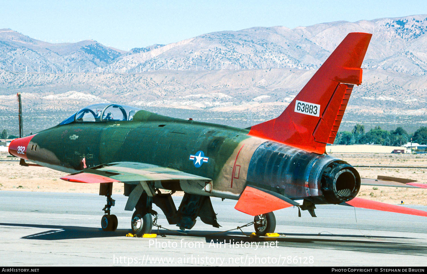 Aircraft Photo of 56-3883 / 63883 | North American QF-100F Super Sabre | USA - Air Force | AirHistory.net #786128