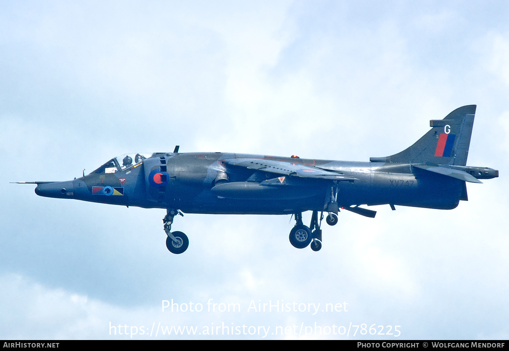 Aircraft Photo of XV747 | Hawker Siddeley Harrier GR3 | UK - Air Force | AirHistory.net #786225