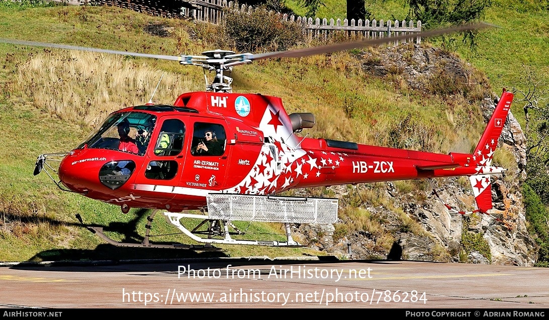 Aircraft Photo of HB-ZCX | Aerospatiale AS-350B-3 Ecureuil | Air Zermatt | AirHistory.net #786284