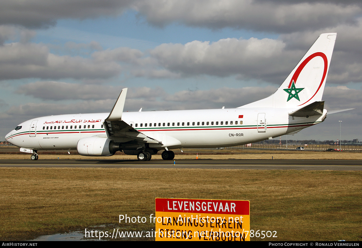 Aircraft Photo of CN-ROR | Boeing 737-8B6 | Royal Air Maroc - RAM | AirHistory.net #786502