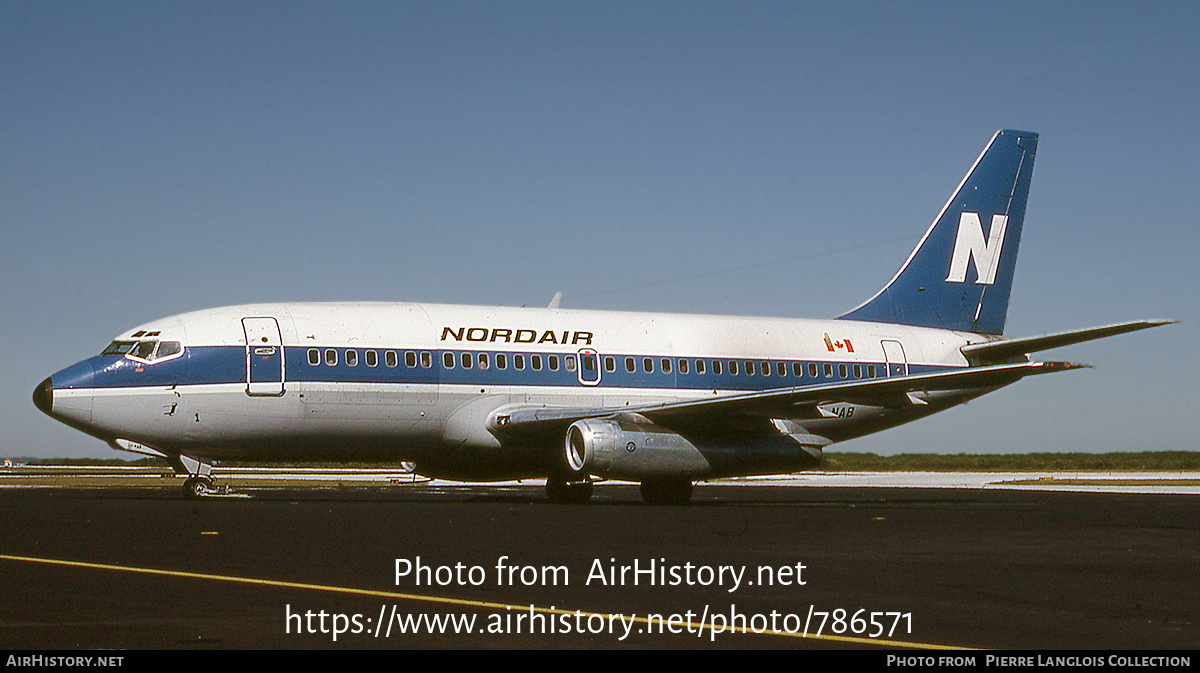 Aircraft Photo of CF-NAB | Boeing 737-242C | Nordair | AirHistory.net #786571