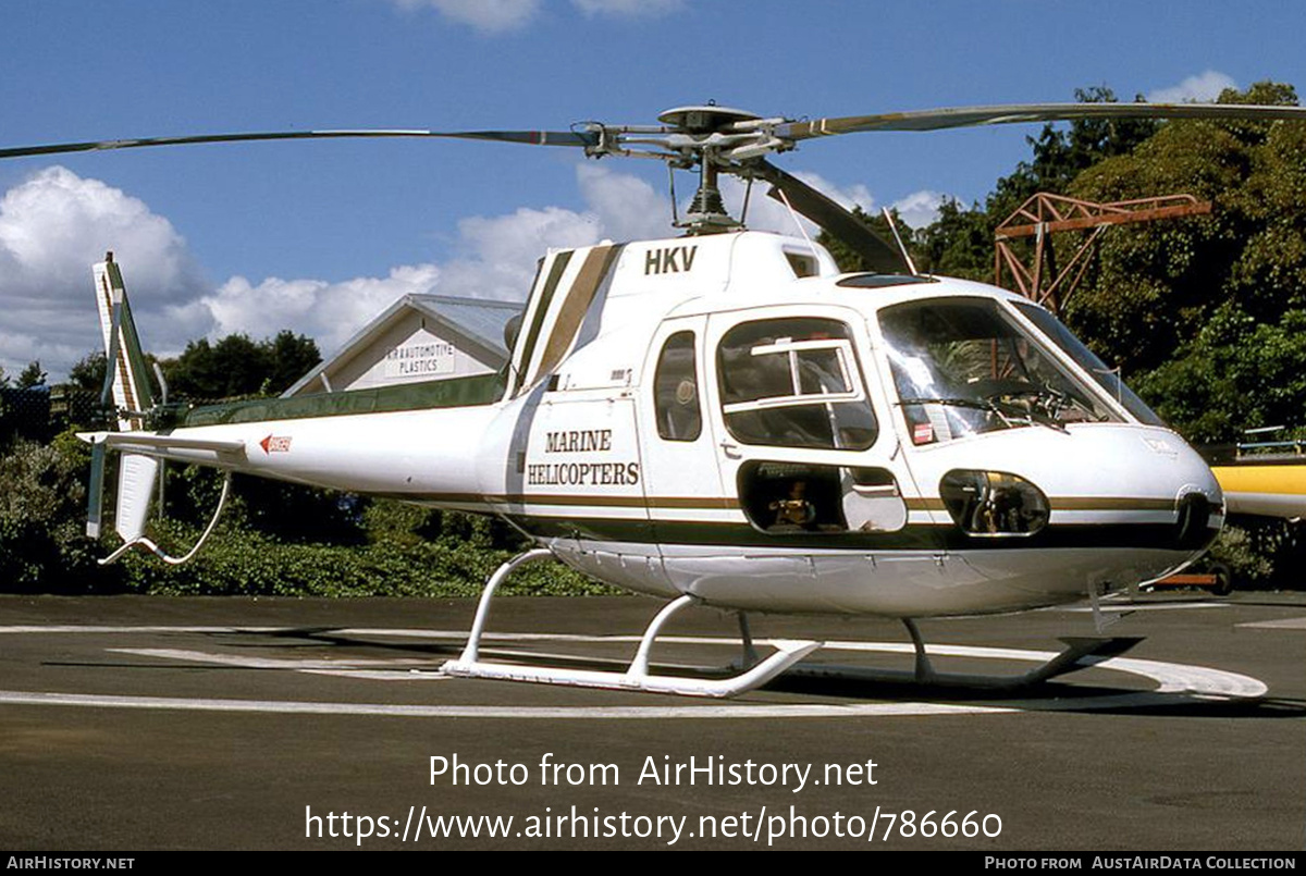 Aircraft Photo of ZK-HKV / HKV | Aerospatiale AS-350D AStar Mk3 | Marine Helicopters | AirHistory.net #786660