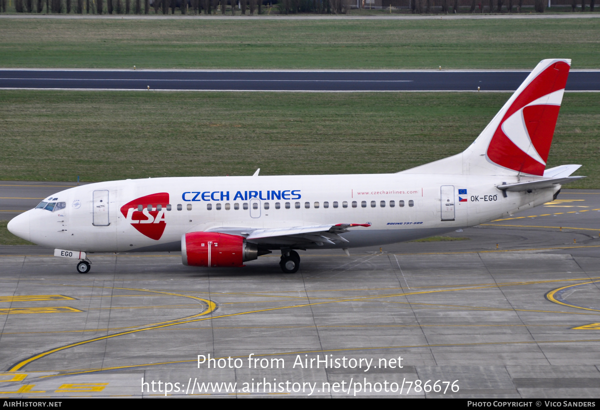 Aircraft Photo of OK-EGO | Boeing 737-55S | ČSA - Czech Airlines | AirHistory.net #786676