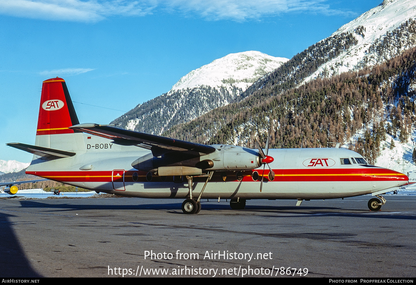 Aircraft Photo of D-BOBY | Fokker F27-100 Friendship | SAT - Special Air Transport | AirHistory.net #786749