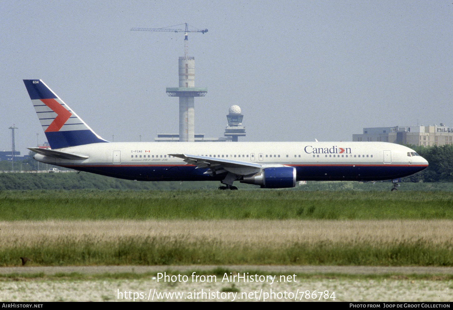 Aircraft Photo of C-FCAG | Boeing 767-375/ER | Canadian Airlines | AirHistory.net #786784