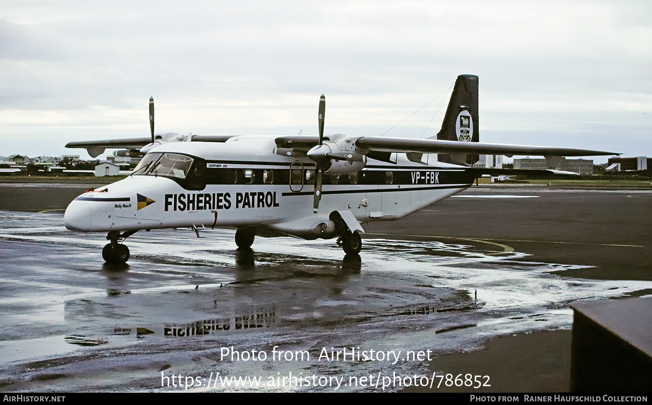 Aircraft Photo of VP-FBK | Dornier 228-201 | Fisheries Patrol | AirHistory.net #786852