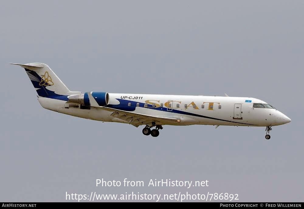 Aircraft Photo of UP-CJ011 | Bombardier CRJ-200ER (CL-600-2B19) | SCAT Airlines | AirHistory.net #786892