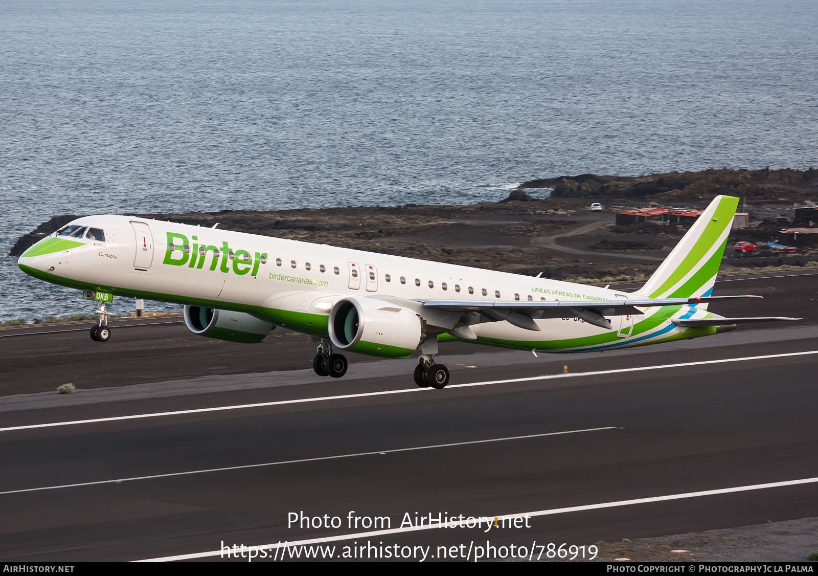 Aircraft Photo of EC-OKB | Embraer 195-E2 (ERJ-190-400 STD) | Binter Canarias | AirHistory.net #786919