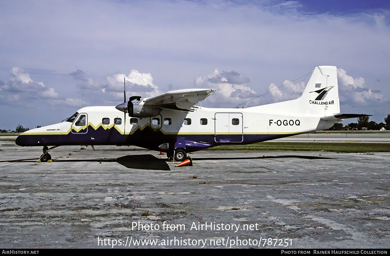 Aircraft Photo of F-OGOQ | Dornier 228-101 | Challeng'Air International | AirHistory.net #787251