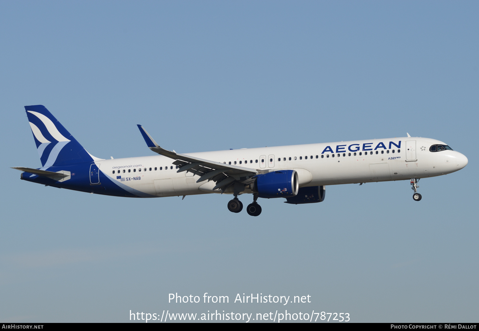 Aircraft Photo of SX-NAB | Airbus A321-271NX | Aegean Airlines | AirHistory.net #787253