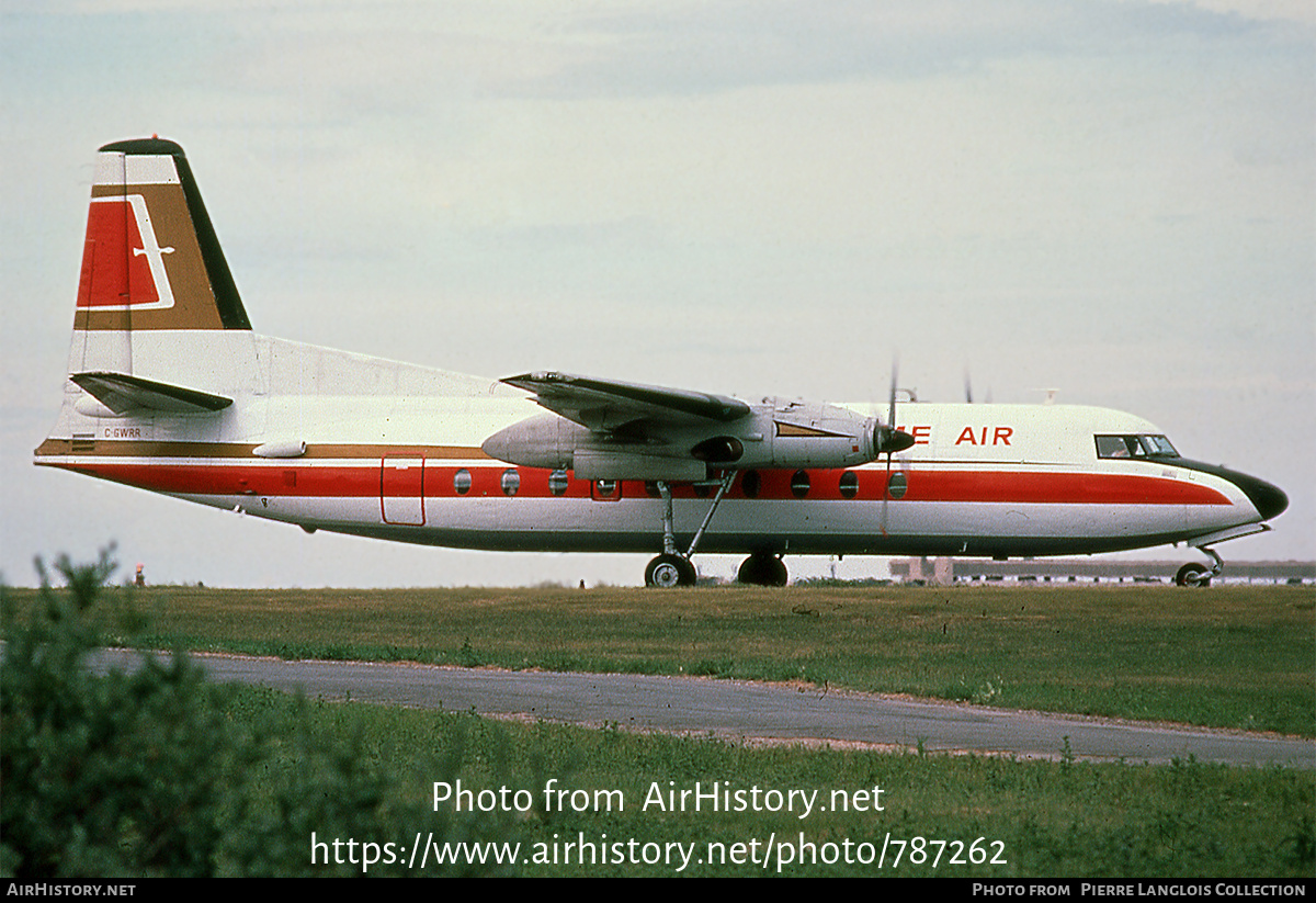 Aircraft Photo of C-GWRR | Fairchild F-27J | Time Air | AirHistory.net #787262