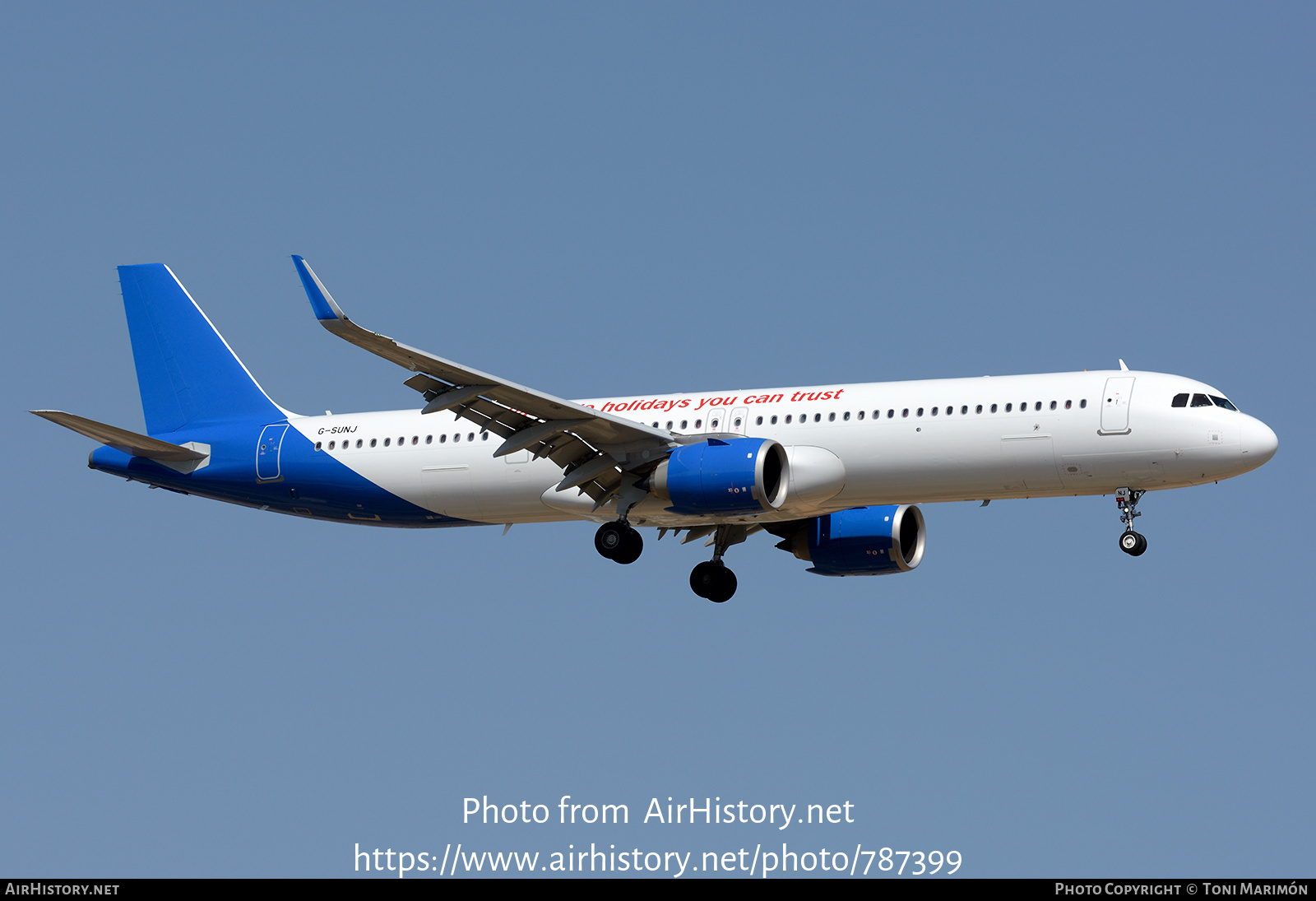 Aircraft Photo of G-SUNJ | Airbus A321-251NX | Jet2 Holidays | AirHistory.net #787399